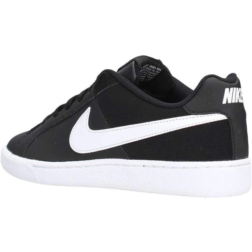 Nike Women's Court Borough Low Basketball Shoes (Size 10.5) Black/White, Swoosh